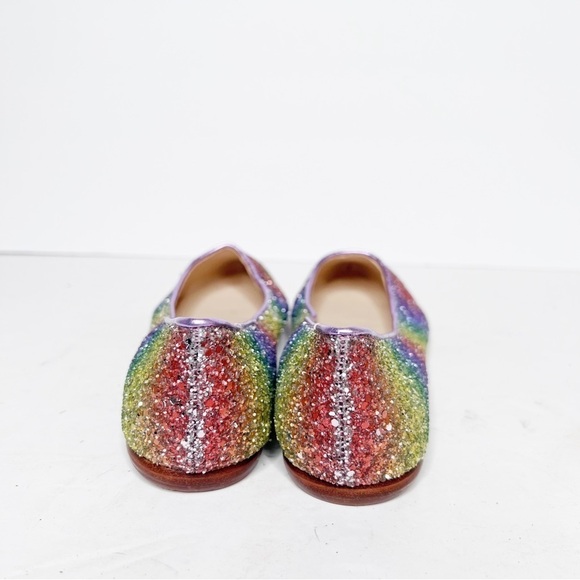 New Nine West Pride Rainbow Glitter Pointed Flats Size 6 Women’s - Picture 5 of 5